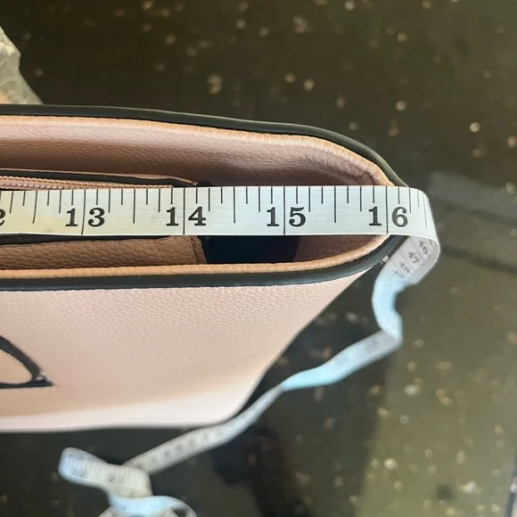 Dusty Rose Vegan Pebble Leather Large Tote Bag - Picture 5 of 7